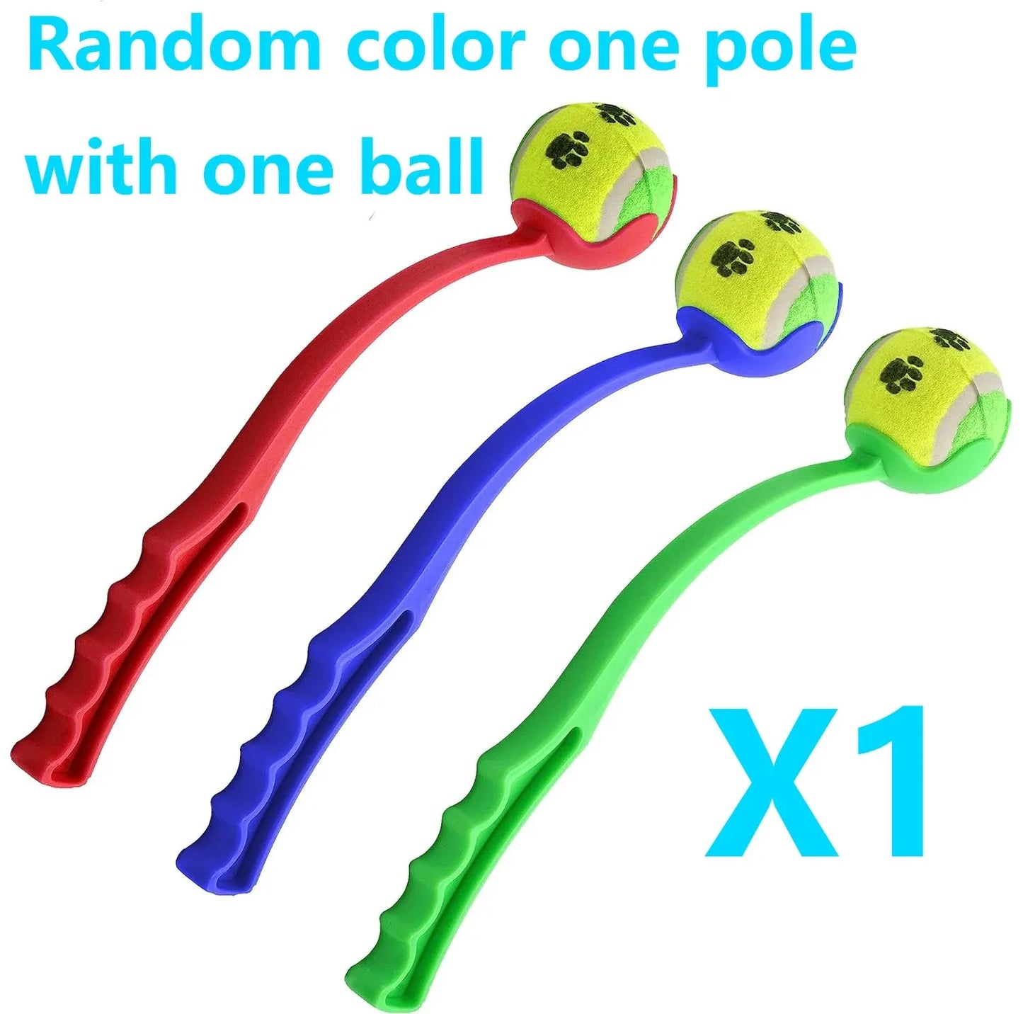 Interactive Dog Ball Launcher-Hands-Free Tennis Ball Thrower for Outdoor Fetch & Exercise