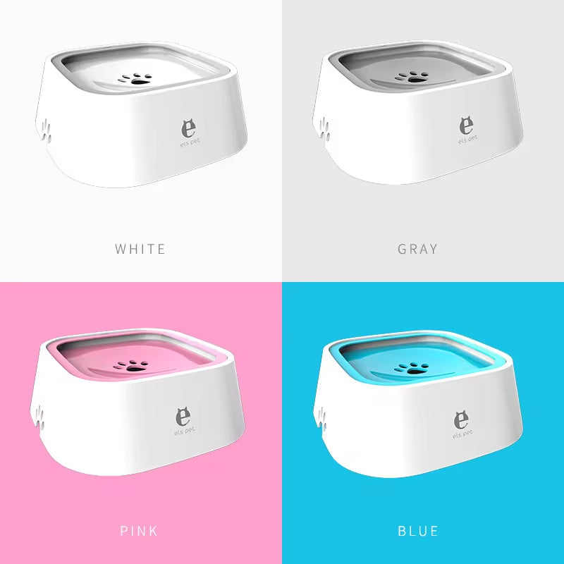 Non-Spill Floating Dog & Cat Water Bowl - Anti-Overturn Dispenser for Mess-Free Hydration