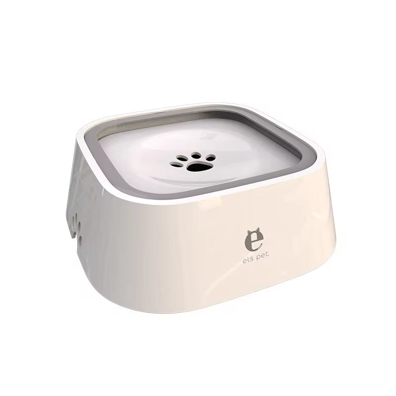 Non-Spill Floating Dog & Cat Water Bowl - Anti-Overturn Dispenser for Mess-Free Hydration