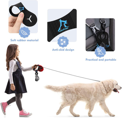 Premium Dog Poop Bag Holder-Convenient Leash-Mounted Waste Bag Dispenser