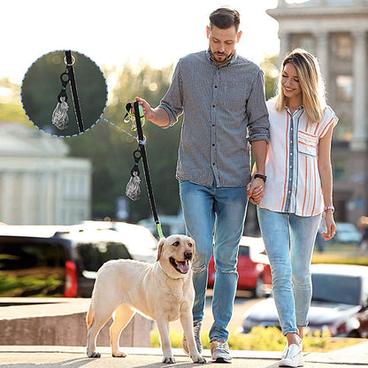 Premium Dog Poop Bag Holder-Convenient Leash-Mounted Waste Bag Dispenser