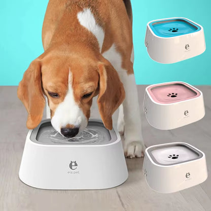 Non-Spill Floating Dog & Cat Water Bowl - Anti-Overturn Dispenser for Mess-Free Hydration